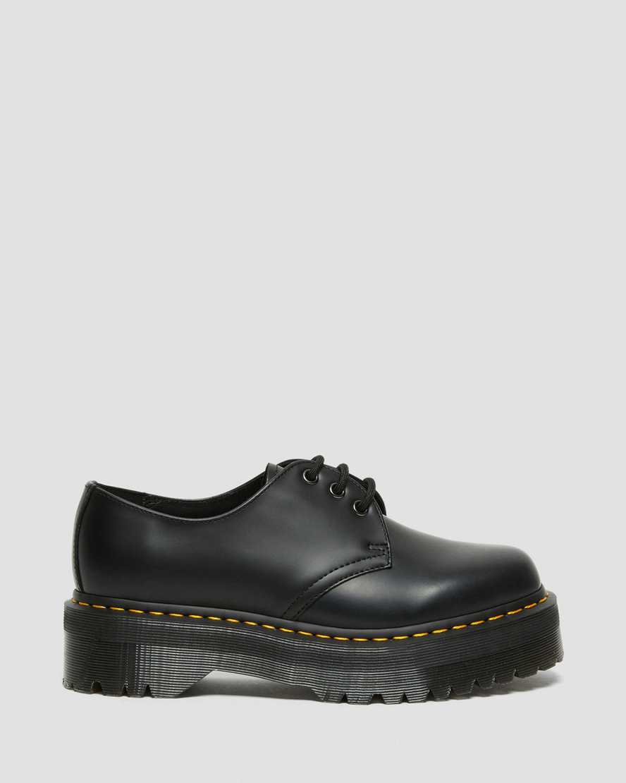 sorte dr martens 1461 smooth herre plateausko
