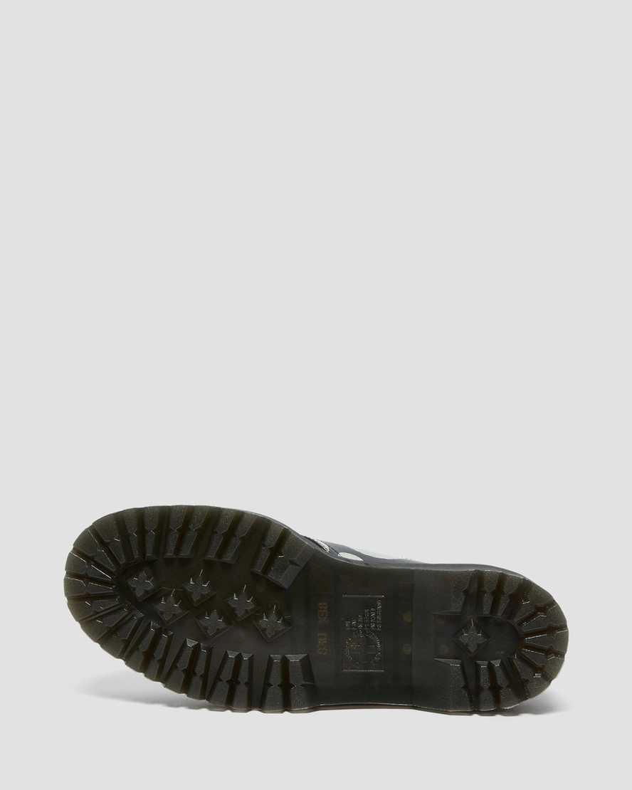 sorte dr martens 1461 polka dot smooth herre platformsko