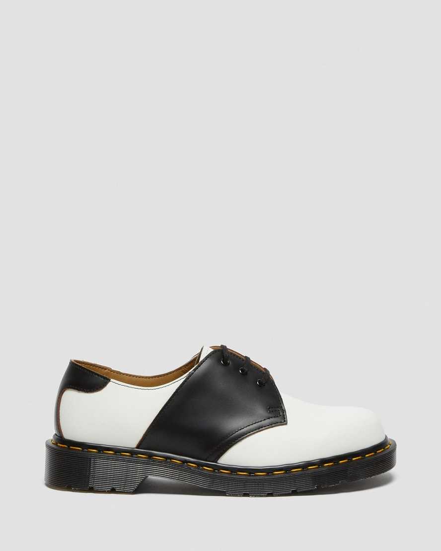 hvide sorte dr martens 1461 herre sadelsko