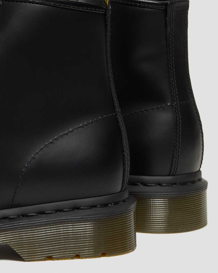 sorte dr martens 101 smooth dame ankelstøvler
