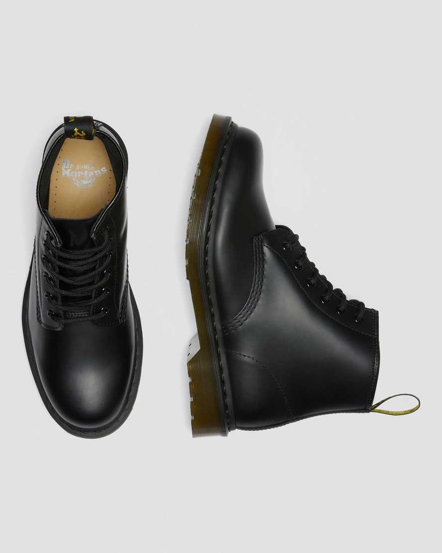 sorte dr martens 101 smooth dame ankelstøvler