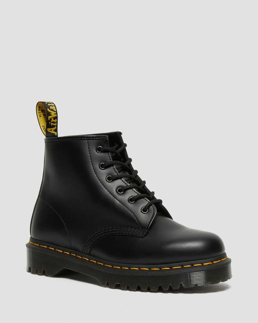 sorte dr martens 101 bex smooth dame ankelstøvler