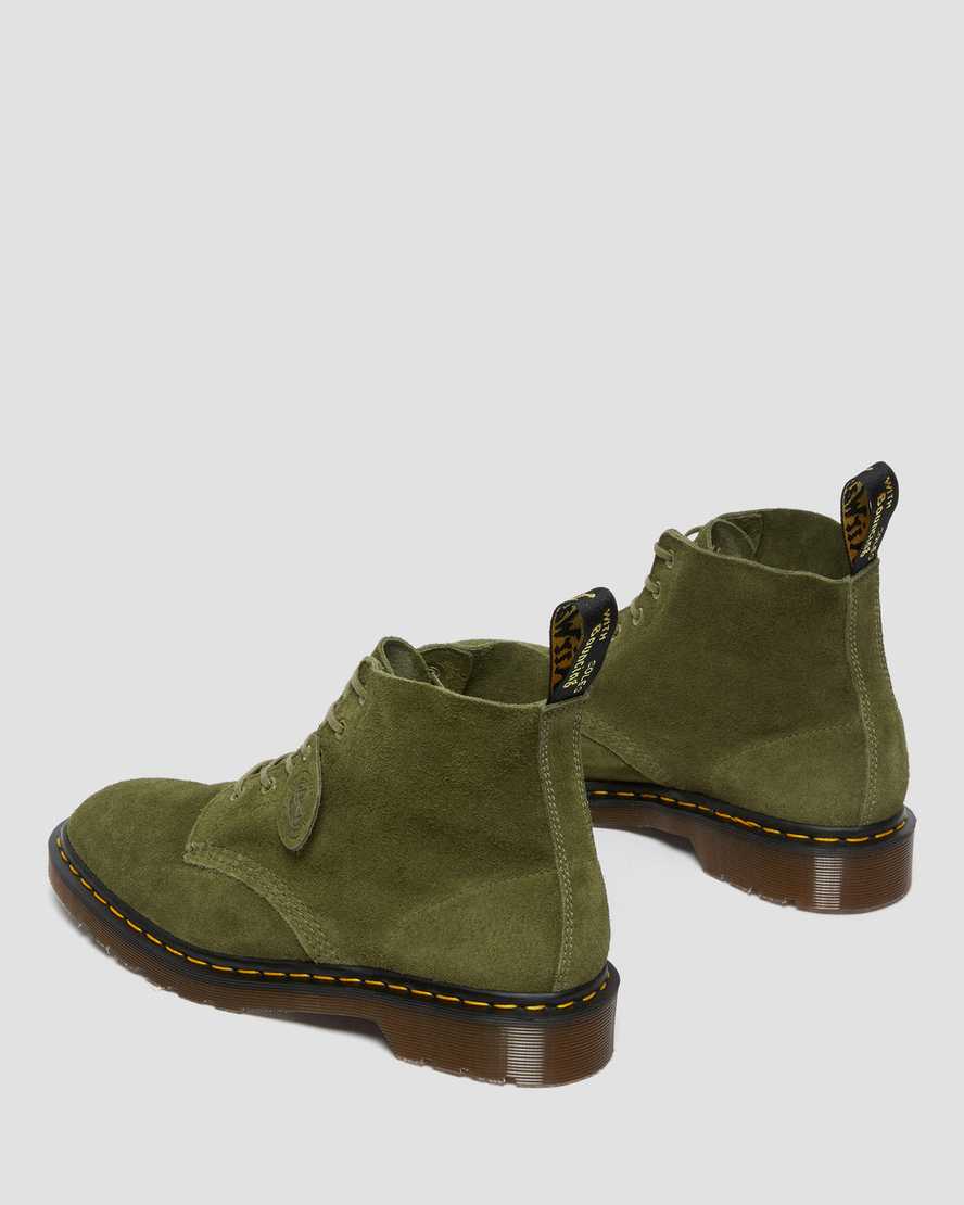 olivengrønne dr martens 101 dame ankelstøvler