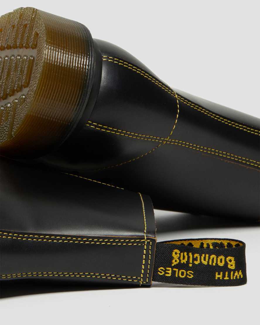 sorte dr martens pharamond vintage smooth dame ankelstøvler