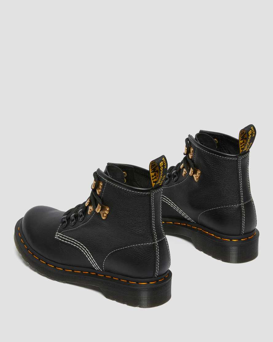sorte dr martens 101 hardware virginia dame ankelstøvler