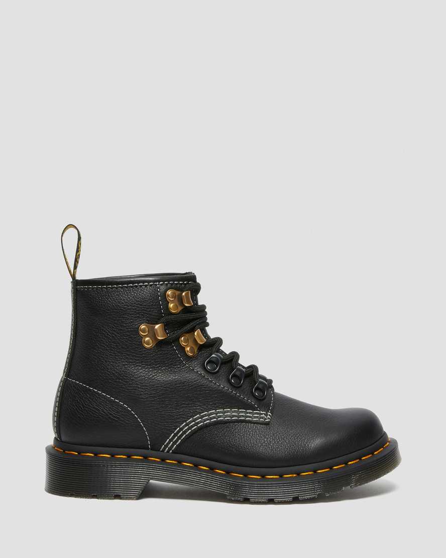 sorte dr martens 101 hardware virginia dame ankelstøvler