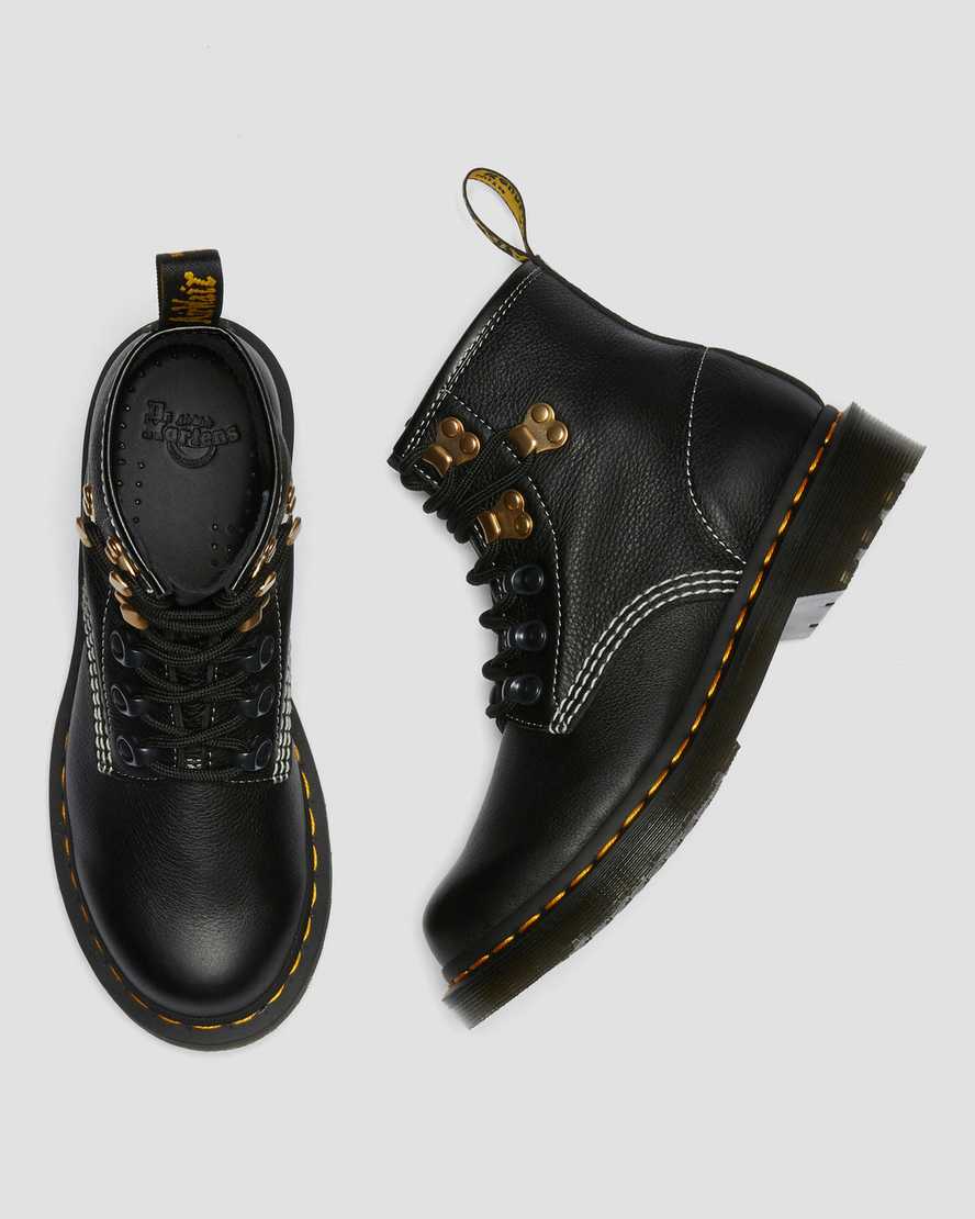 sorte dr martens 101 hardware virginia dame ankelstøvler