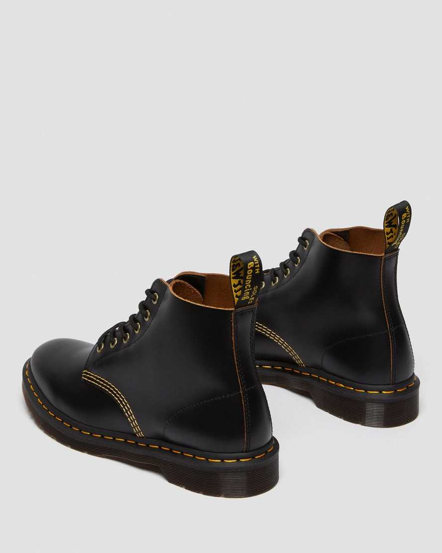 sorte dr martens 101 vintage smooth dame ankelstøvler