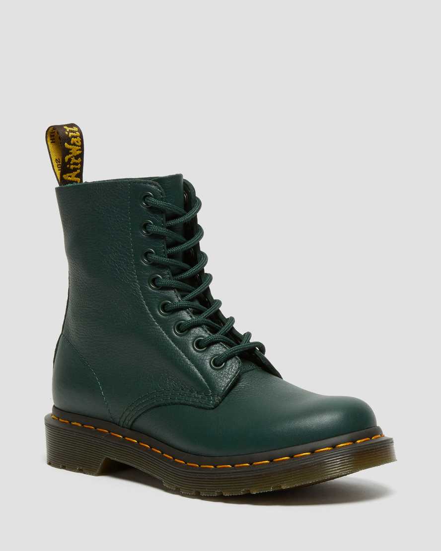 grønne dr martens 1460 pascal virginia dame casual støvler
