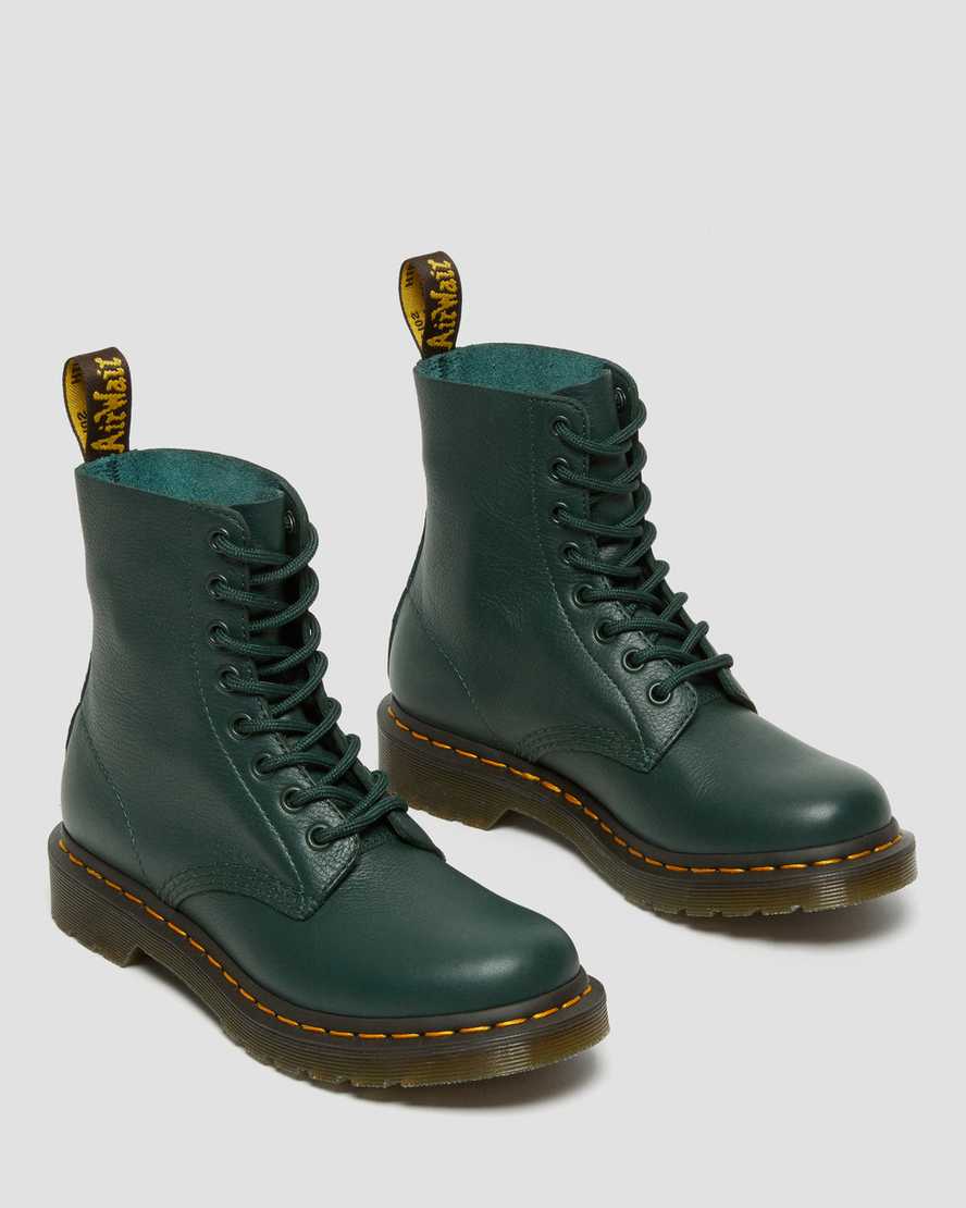 grønne dr martens 1460 pascal virginia dame casual støvler