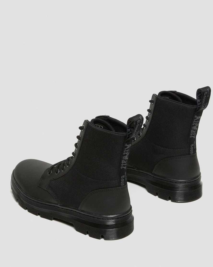 sorte dr martens combs ii poly dame casual støvler
