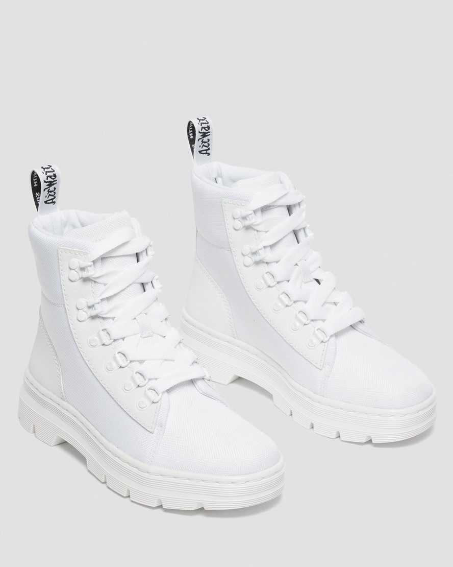 hvide dr martens combs poly dame casual støvler