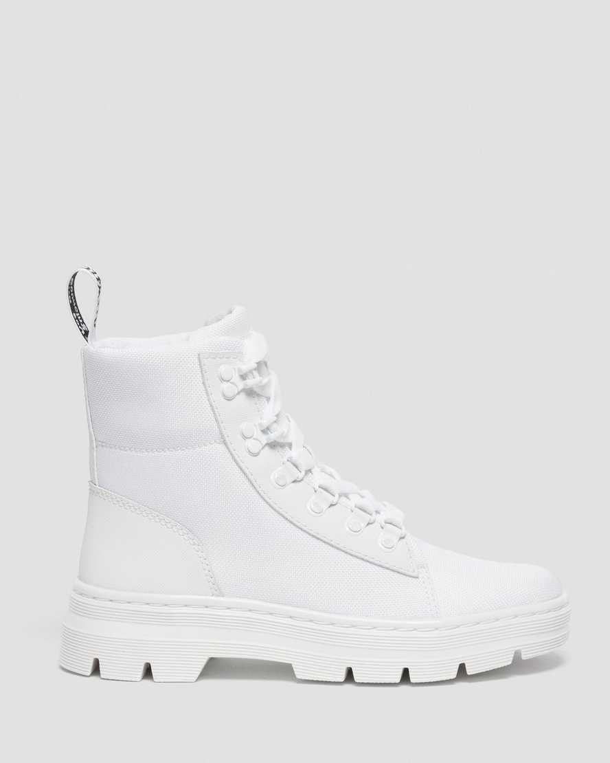 hvide dr martens combs poly dame casual støvler