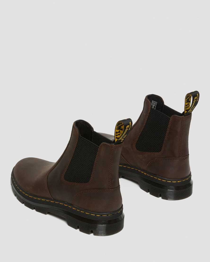 brune dr martens embury crazy horse damestøvler
