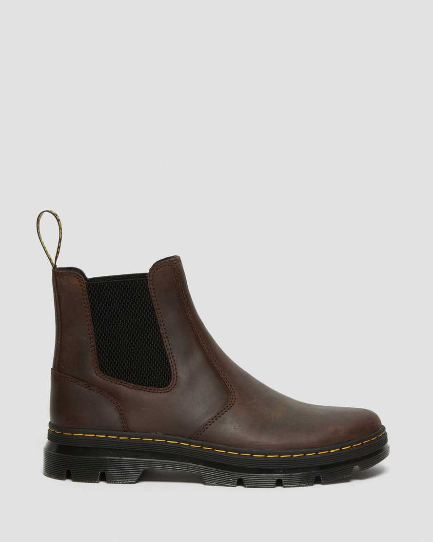 brune dr martens embury crazy horse damestøvler