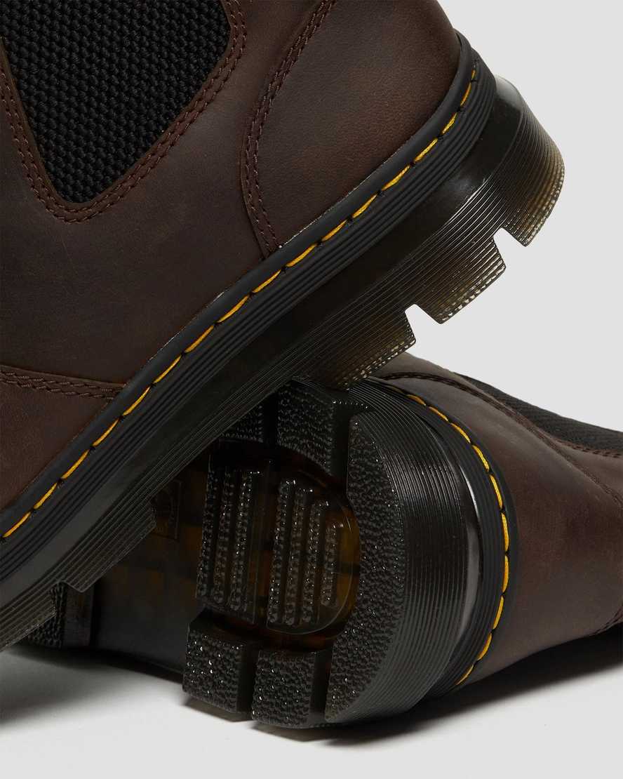 brune dr martens embury crazy horse damestøvler