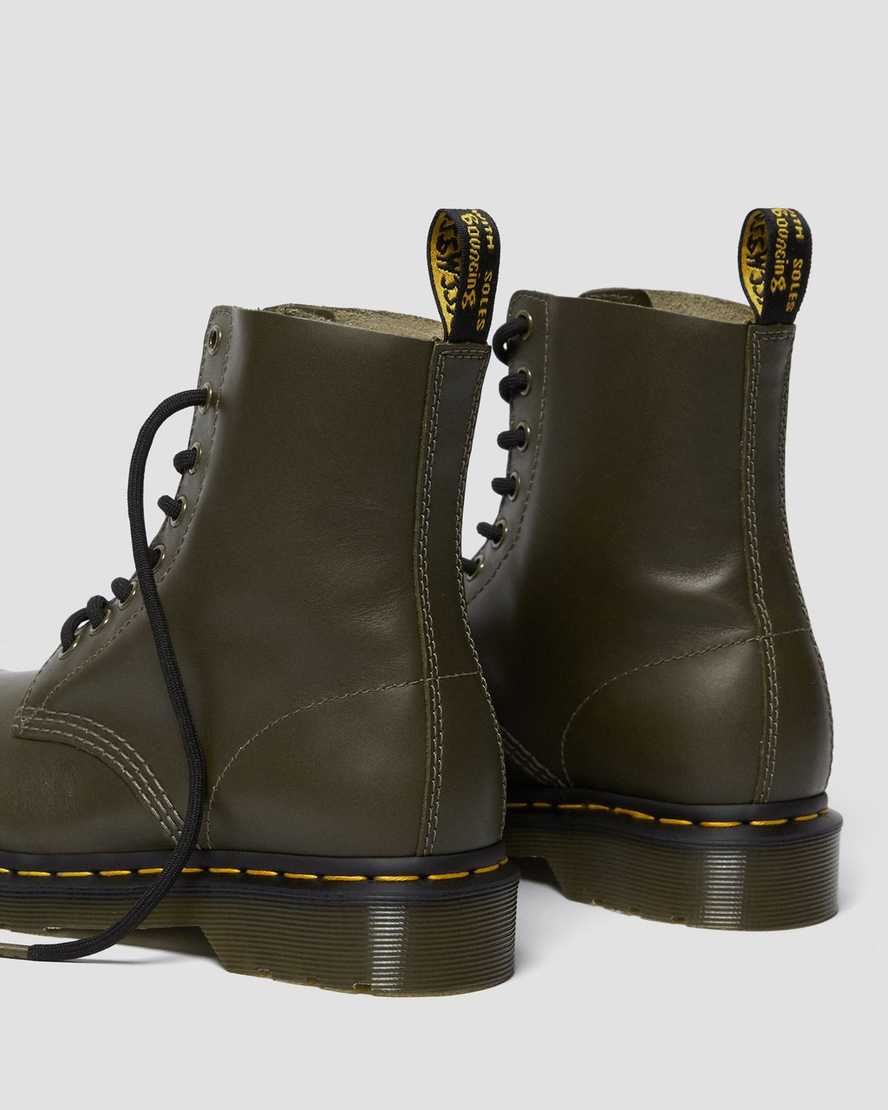 dr. martens 1460 pascal wanama dame casual støvler olivengrøn