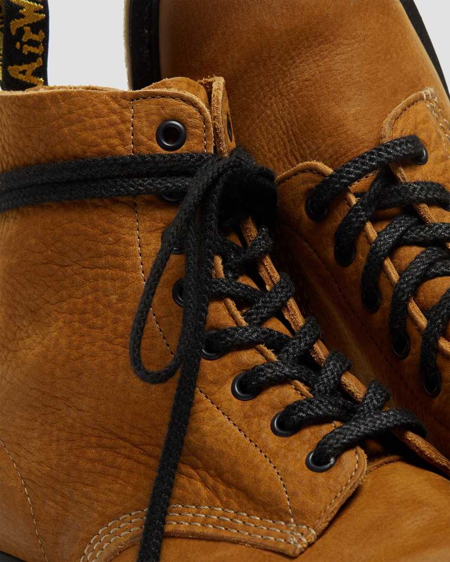 dr. martens 1460 pascal titan damestøvler med brune detaljer