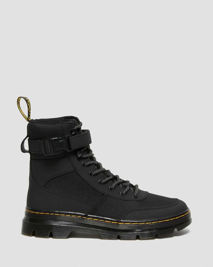 sorte dr martens combs tech extra tough poly dame casual støvler