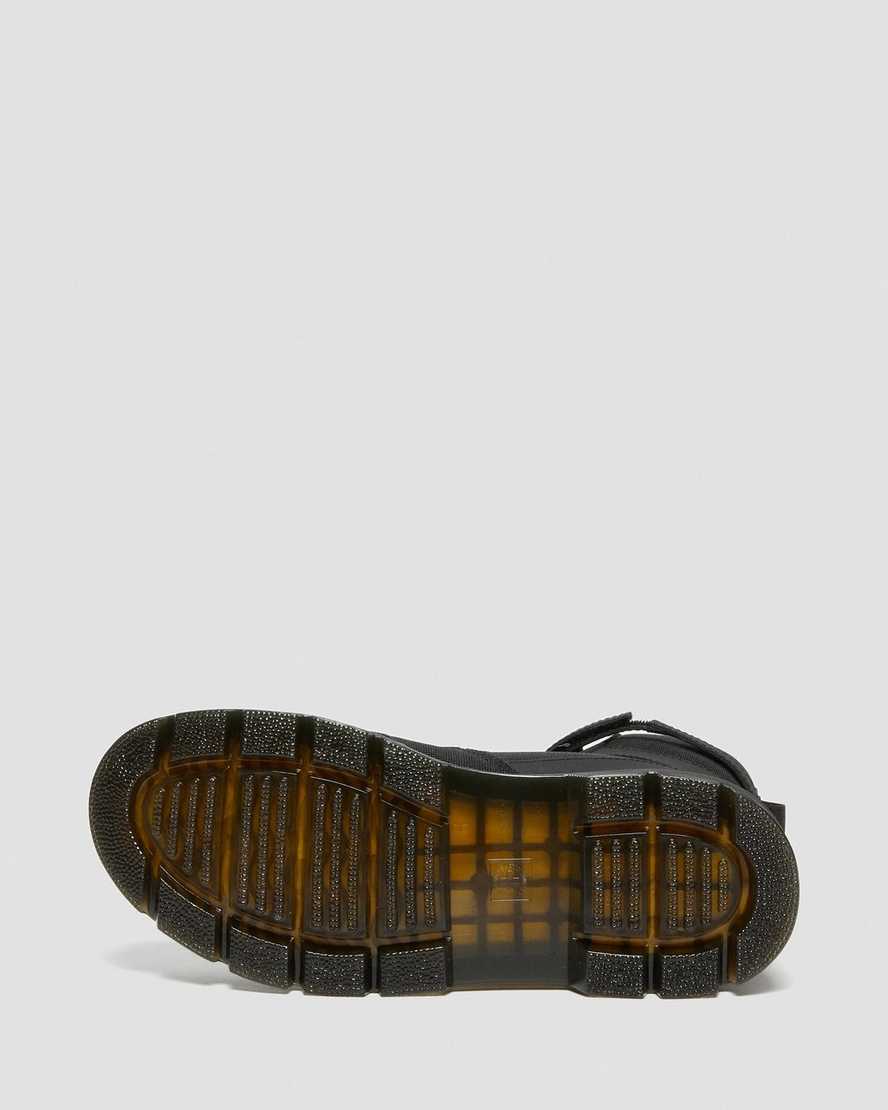 sorte dr martens combs tech extra tough poly dame casual støvler