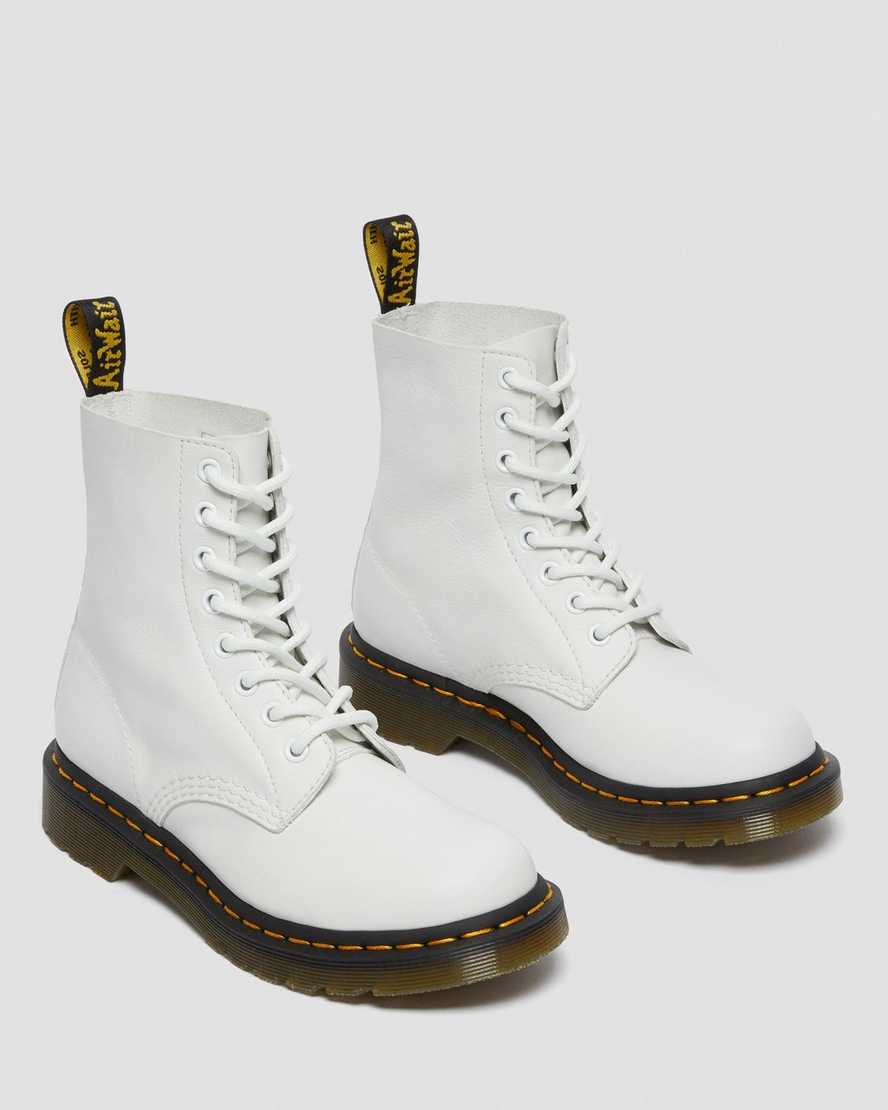 hvide dr martens 1460 pascal virginia dame casual støvler