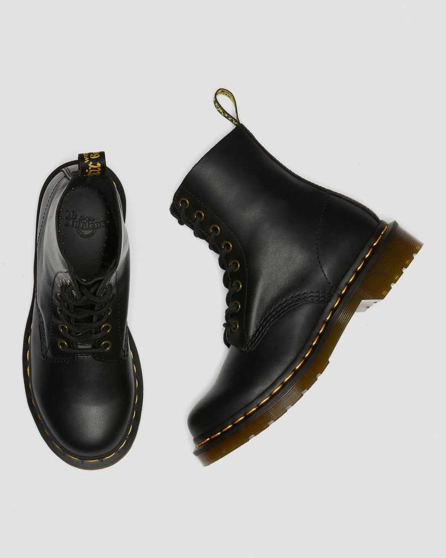 sorte dr martens 1460 pascal wanama dame casual støvler