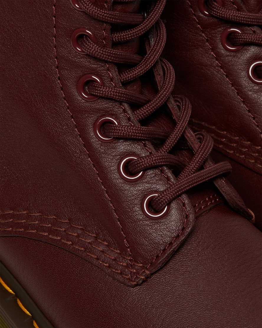 røde dr martens 1460 pascal virginia dame casual støvler