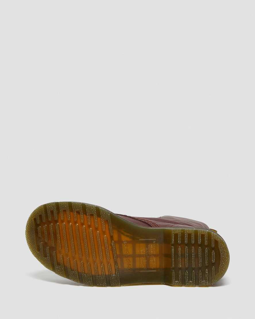 røde dr martens 1460 pascal virginia dame casual støvler