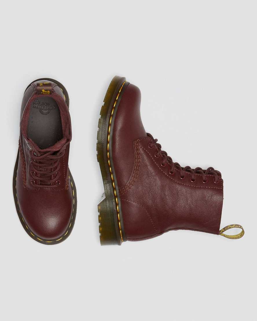 røde dr martens 1460 pascal virginia dame casual støvler