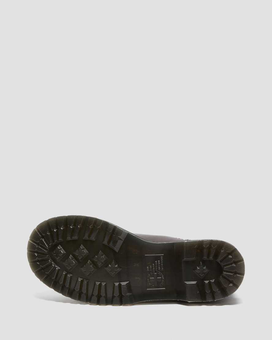 dr. martens 2976 leonore faux fur lined chelsea støvler til dame i bordeauxrød