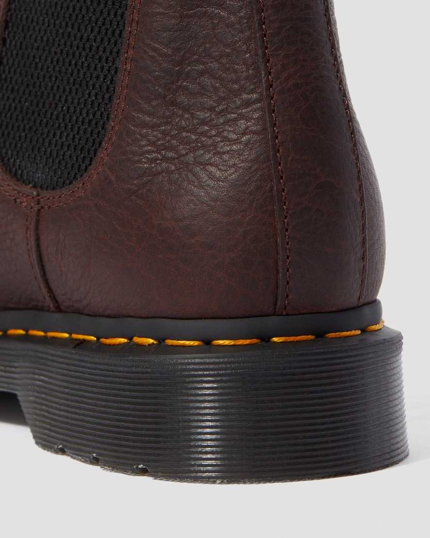 brune dr martens 2976 ambassador dame chelsea støvler