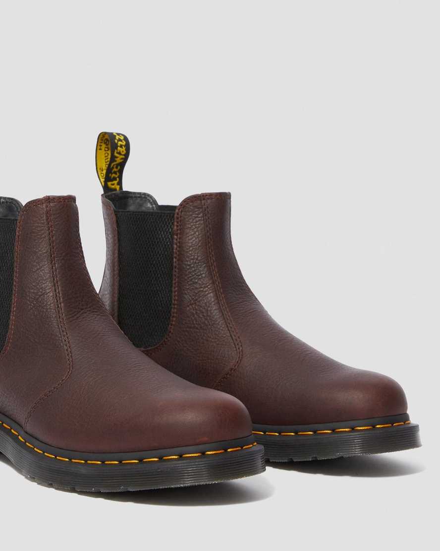 brune dr martens 2976 ambassador dame chelsea støvler