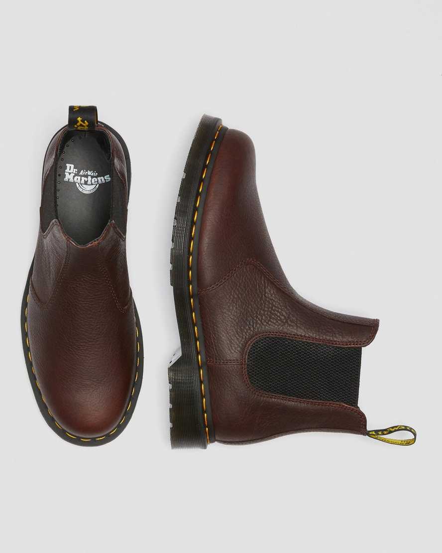 brune dr martens 2976 ambassador dame chelsea støvler