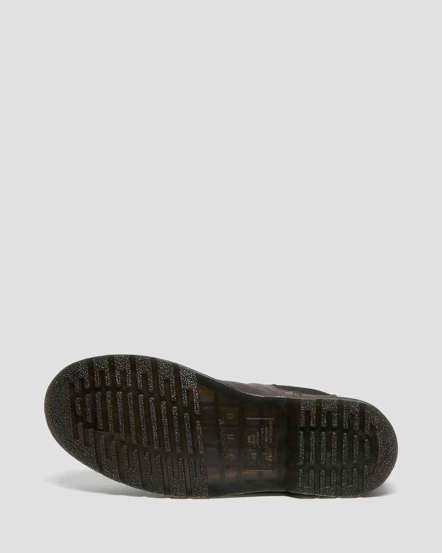 brune dr martens 2976 chelsea støvler med imiteret pels til dame
