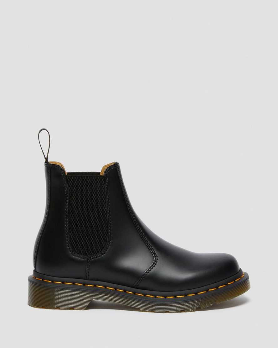sorte dr martens 2976 smooth dame chelsea støvler