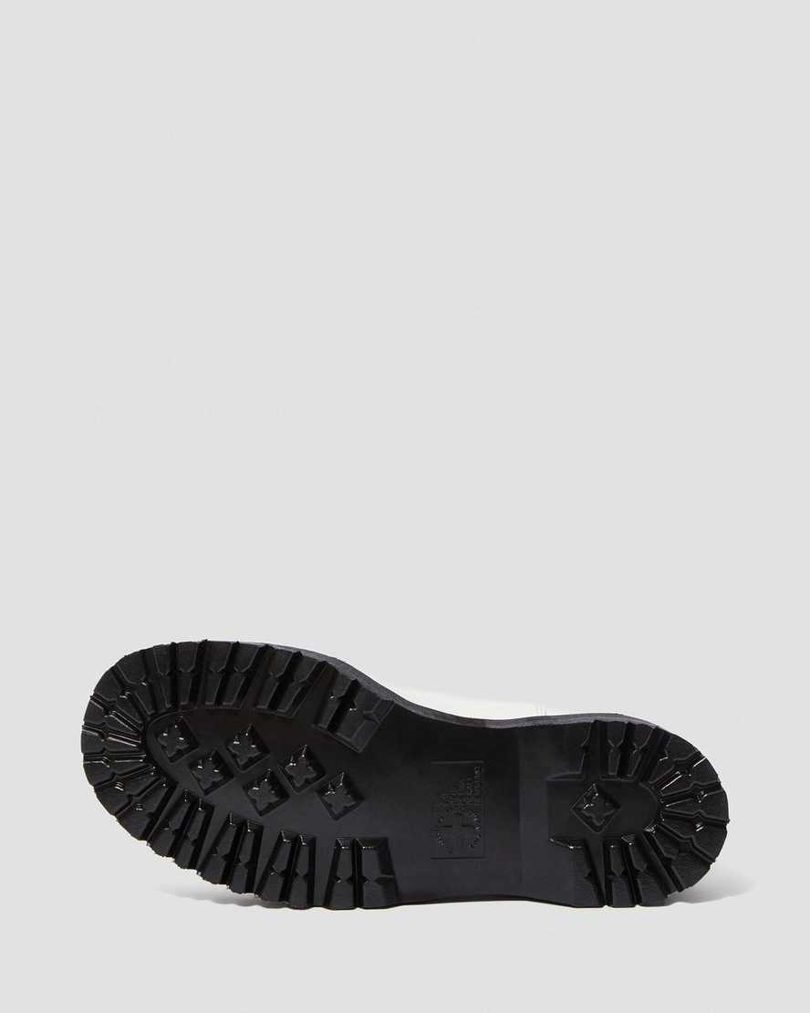 hvide dr martens 2976 smooth platform chelsea støvler til dame