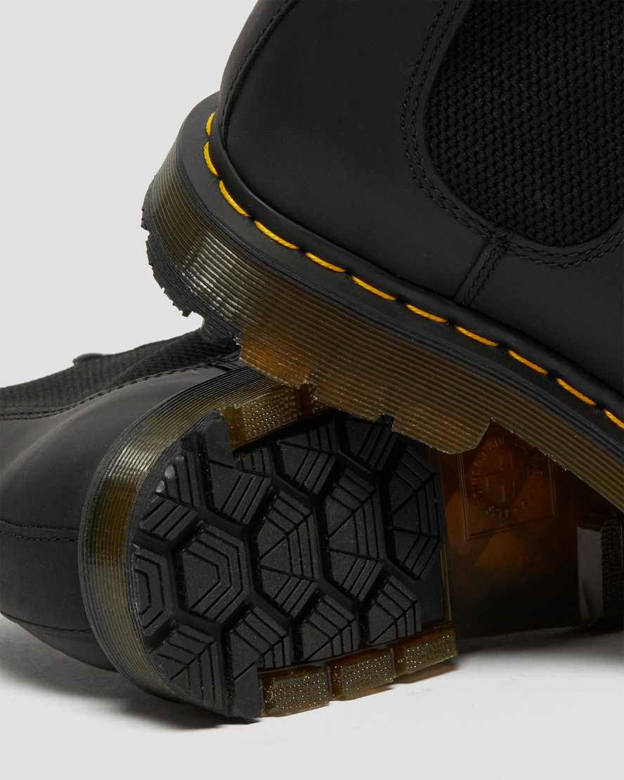 sorte dr martens 2976 dms wintergrip dame chelsea støvler