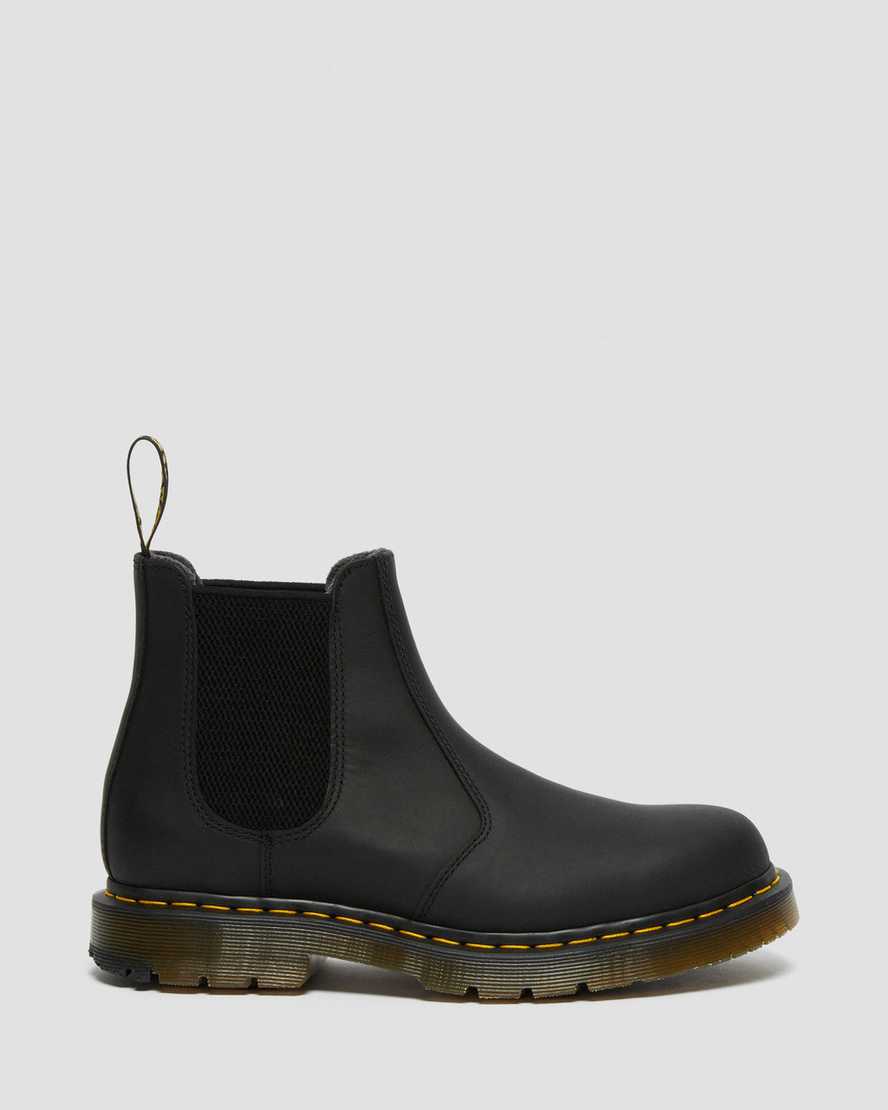 sorte dr martens 2976 dms wintergrip dame chelsea støvler