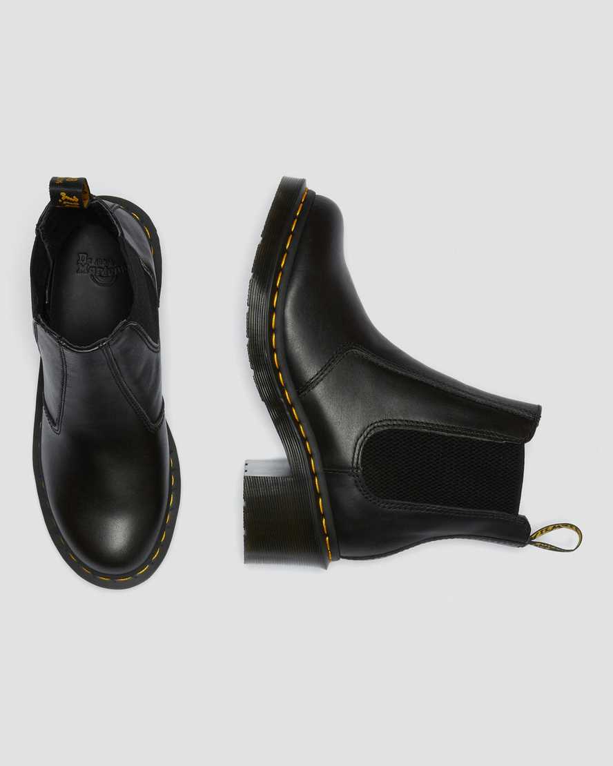sorte dr martens cadence chelsea støvler med hæle til dame