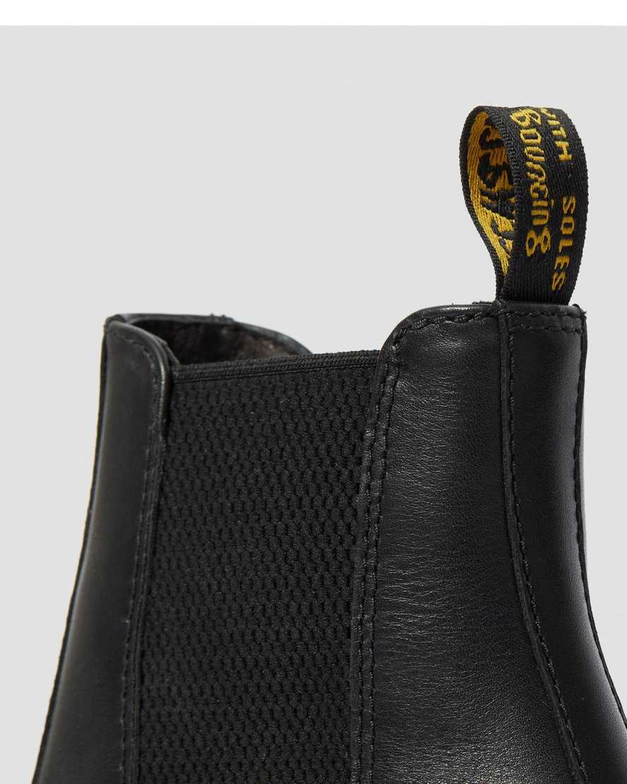 sorte dr martens cadence chelsea støvler med hæle til dame