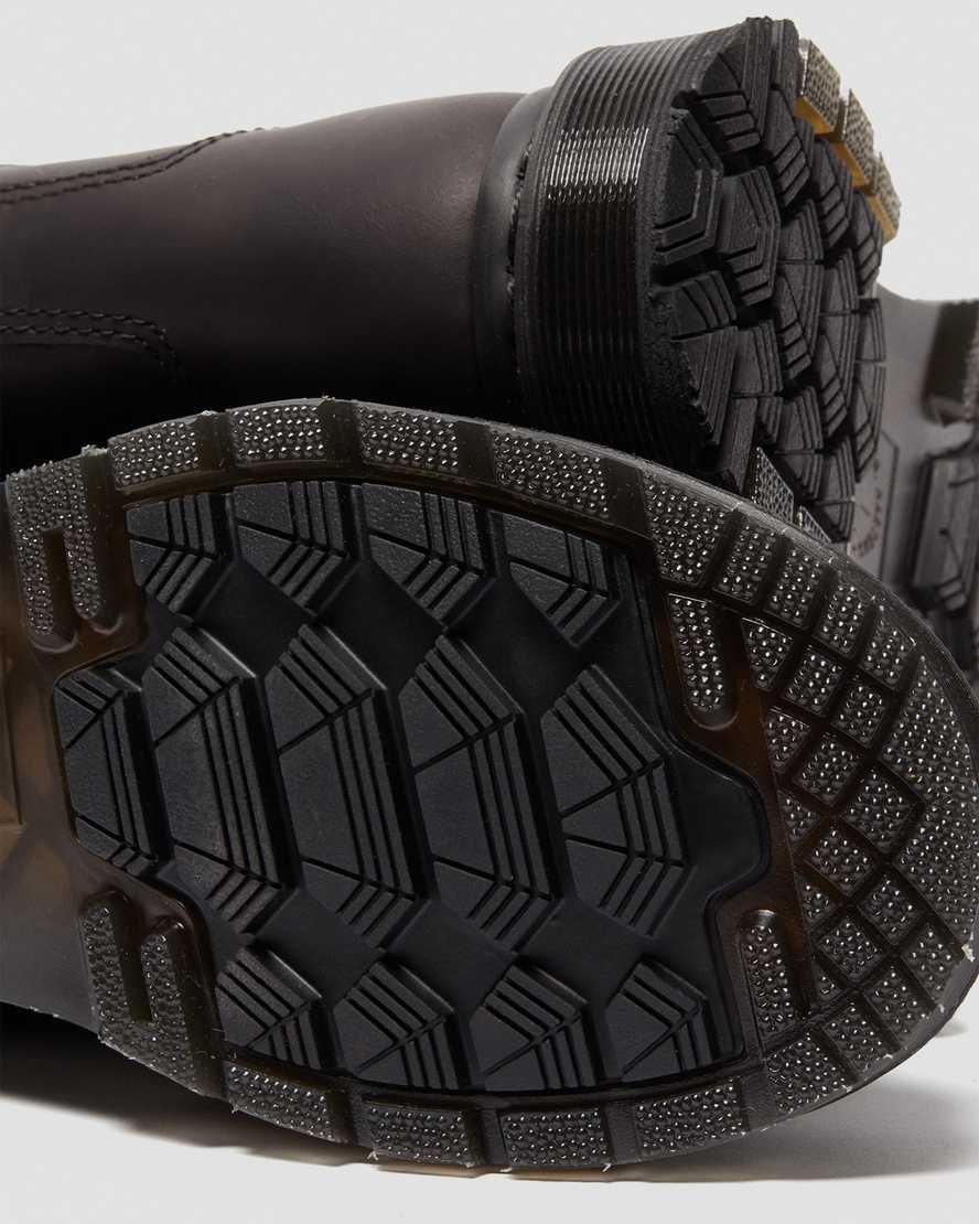sorte dr martens 2976 dms wintergrip zip chelsea støvler til dame