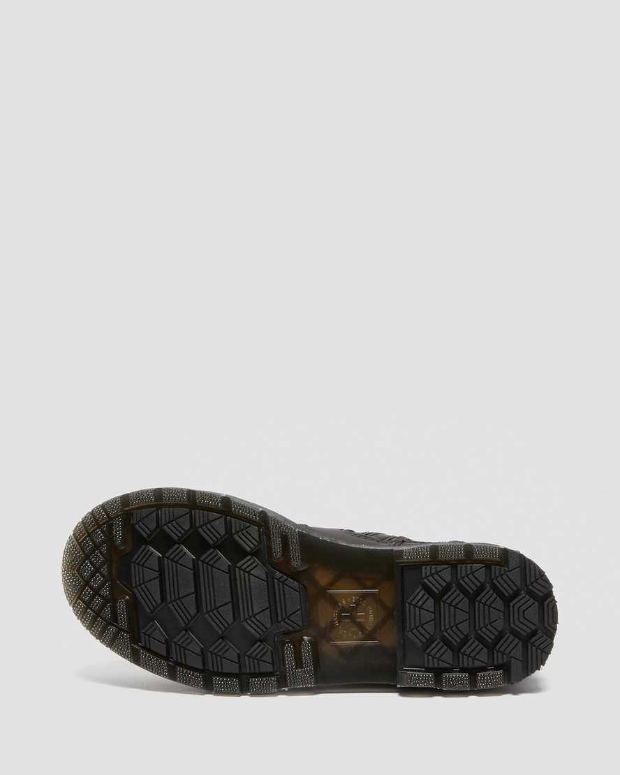 sorte dr martens 2976 dms wintergrip zip chelsea støvler til dame