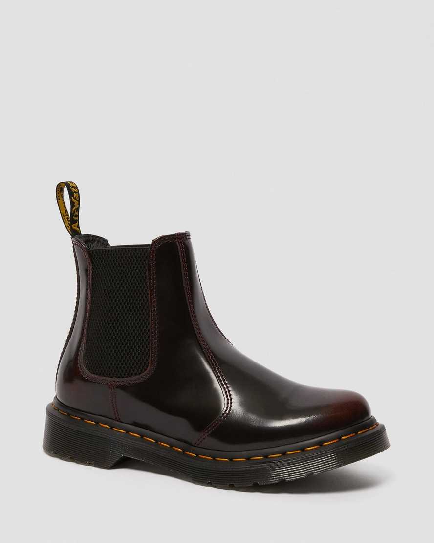 røde dr martens 2976 arcadia dame chelsea støvler
