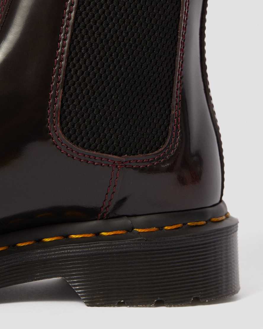 røde dr martens 2976 arcadia dame chelsea støvler