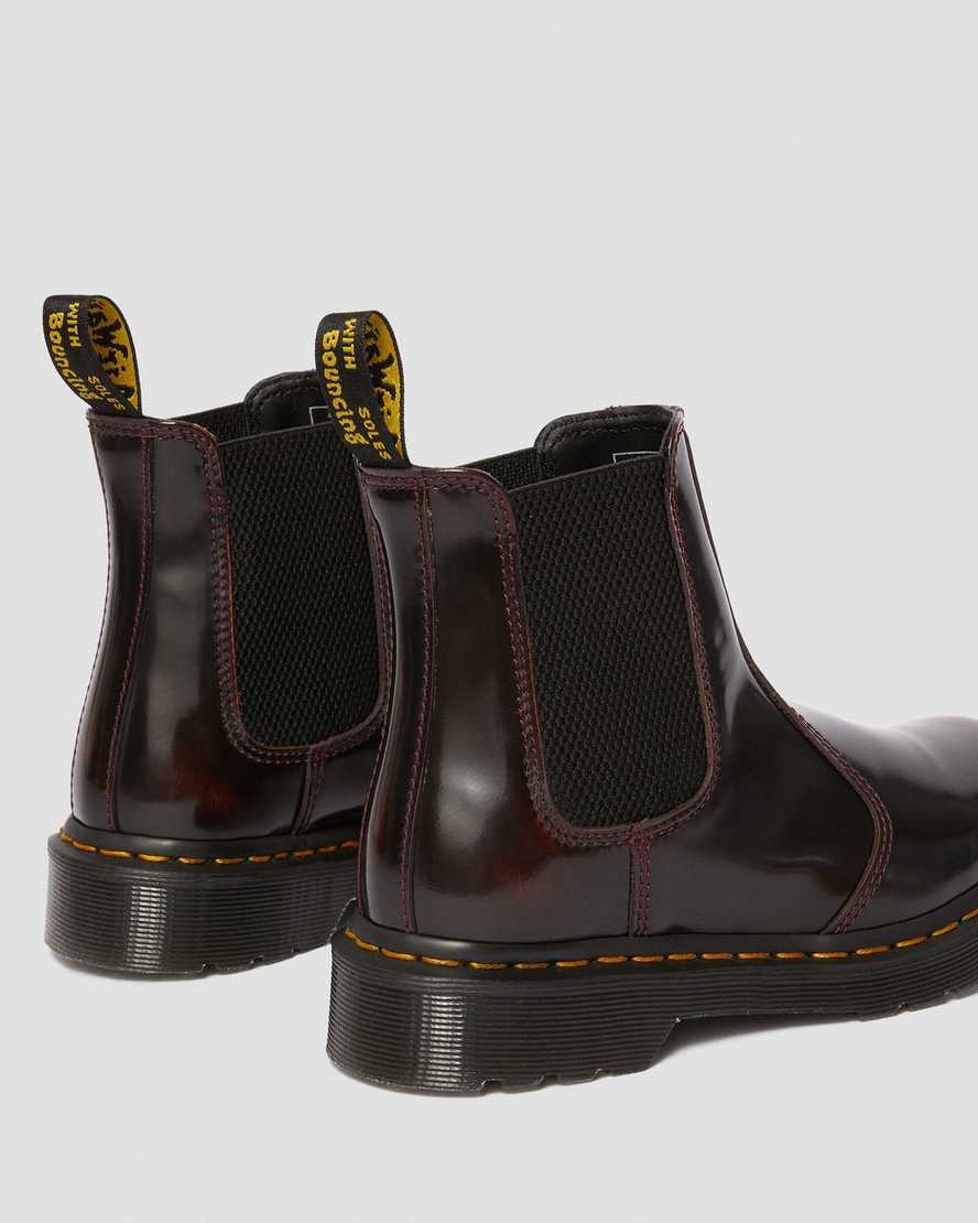 røde dr martens 2976 arcadia dame chelsea støvler