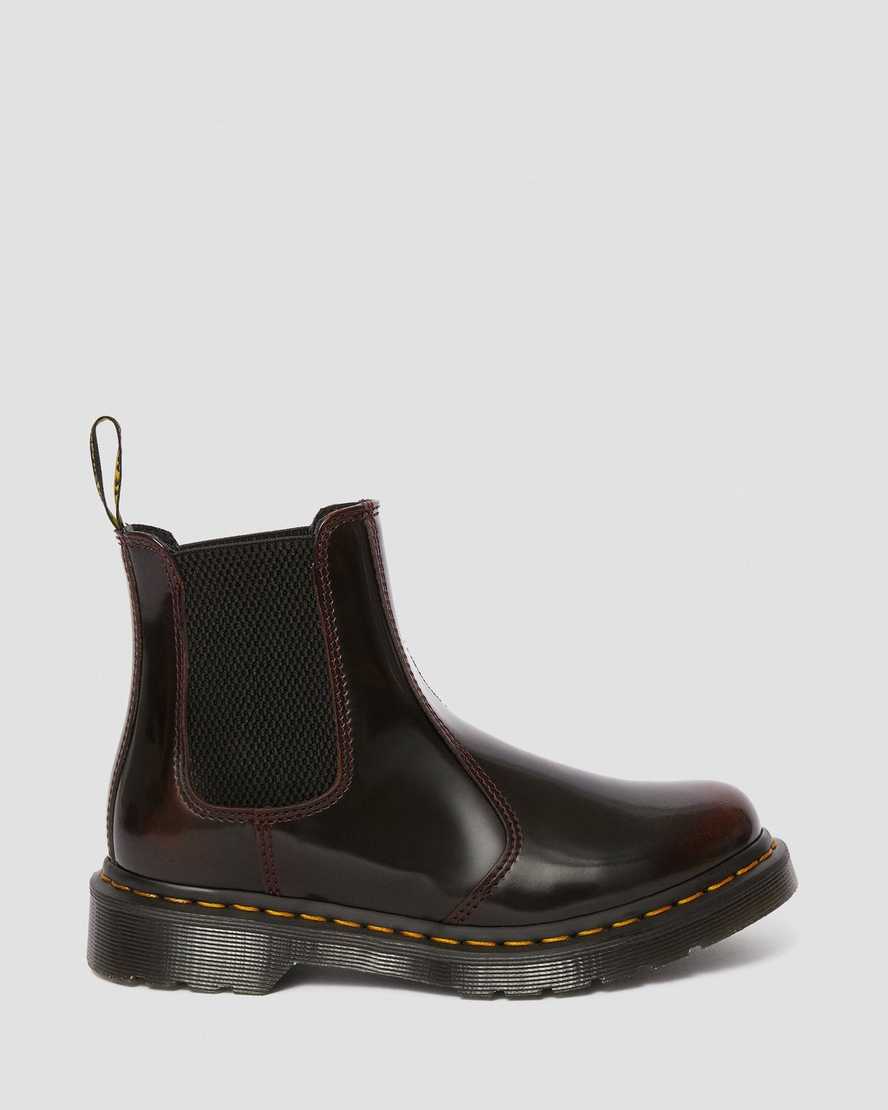 røde dr martens 2976 arcadia dame chelsea støvler