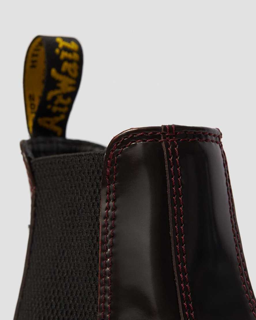 røde dr martens 2976 arcadia dame chelsea støvler