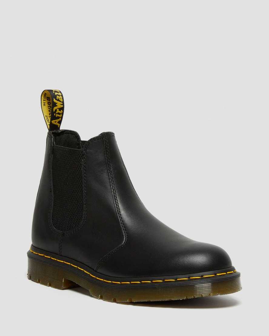 sorte dr martens 2976 skridsikre chelsea støvler til dame