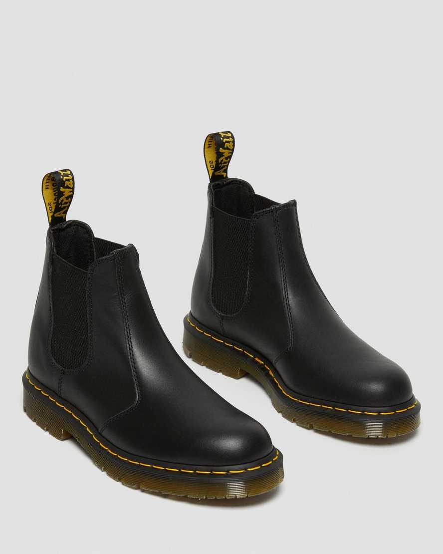 sorte dr martens 2976 skridsikre chelsea støvler til dame