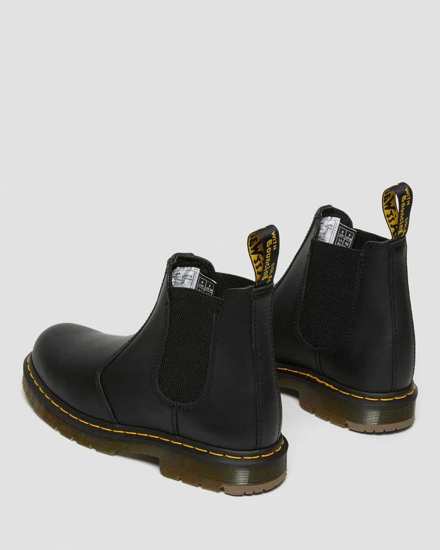 sorte dr martens 2976 skridsikre chelsea støvler til dame